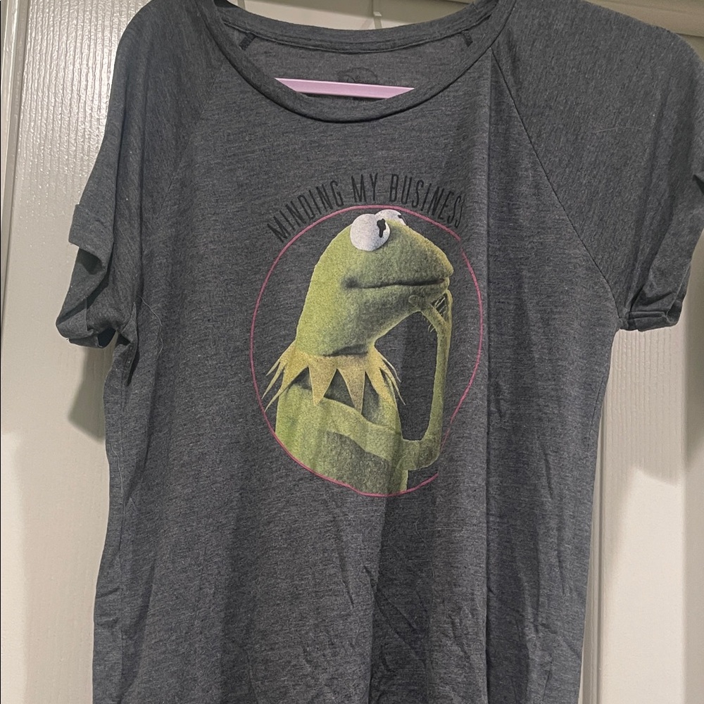 Disney Charcoal Tee with Kermit Design